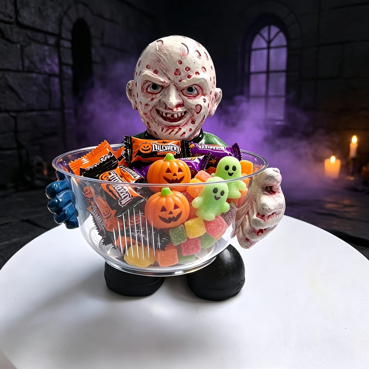 Zombie Snacks - Zombi Figürlü Şekerlik Reçine Heykeli Cadılar