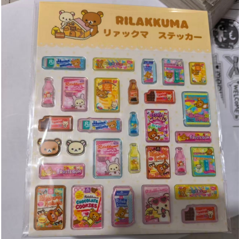 Food Grocery Snacks - Yeni Karikatür Rilakkuma Gıda Serisi Kalın