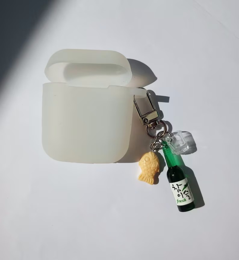 Food Zinc - sokak yemeği anahtarlık Soju şişesi atış