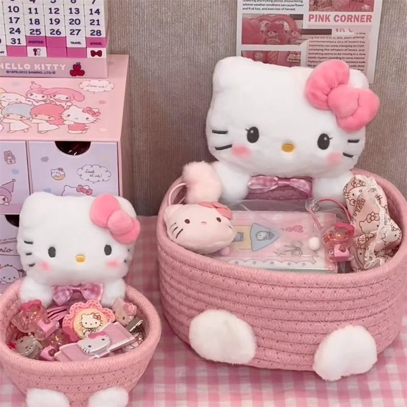 Food Grocery Snacks - Sevimli Kedi Şekilli Depolama Sepeti Kawaii