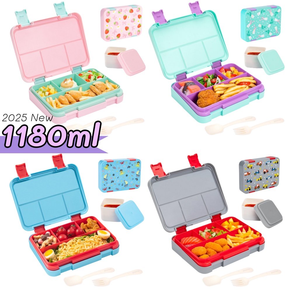 Food And Snacks For Picnic - 40 oz Karikatür Desen Bento yemek