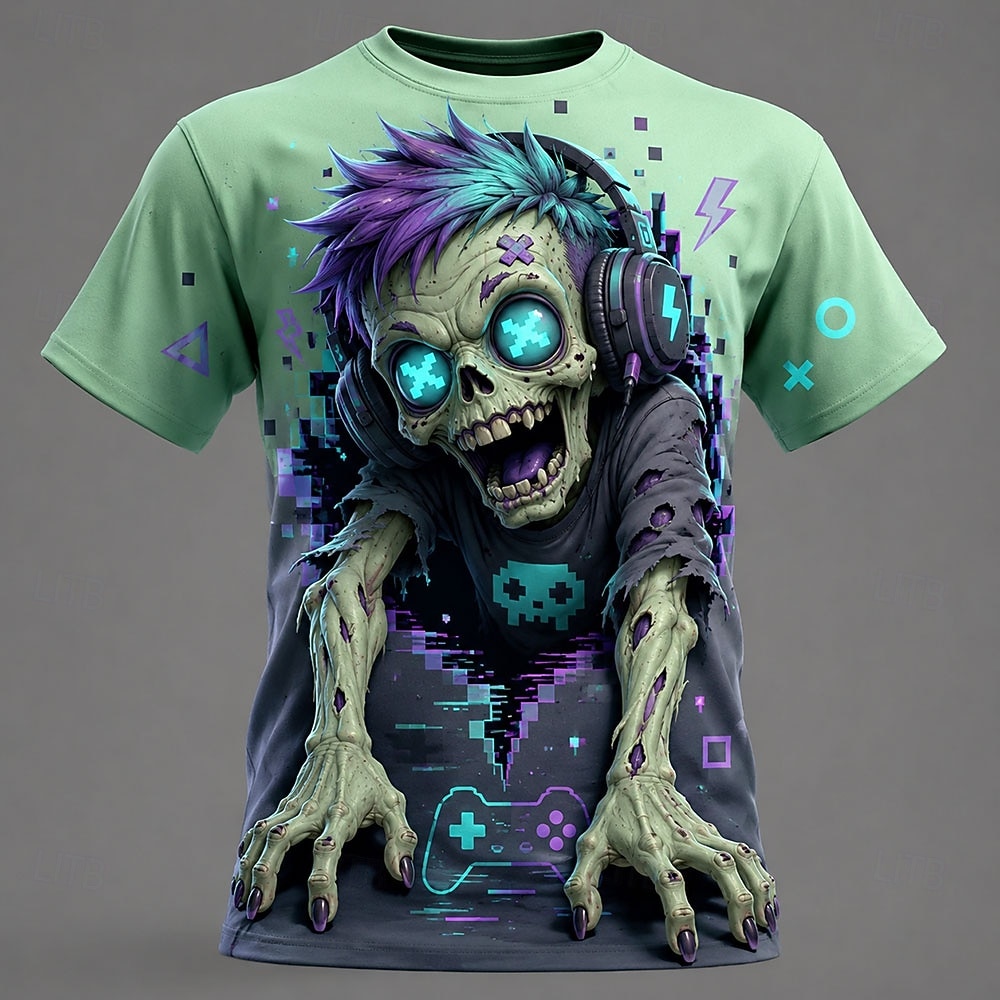 Erkek İlkbahar Yaz 3D Baskılı  - Zombie Snacks incelemesi ve fiyatı
